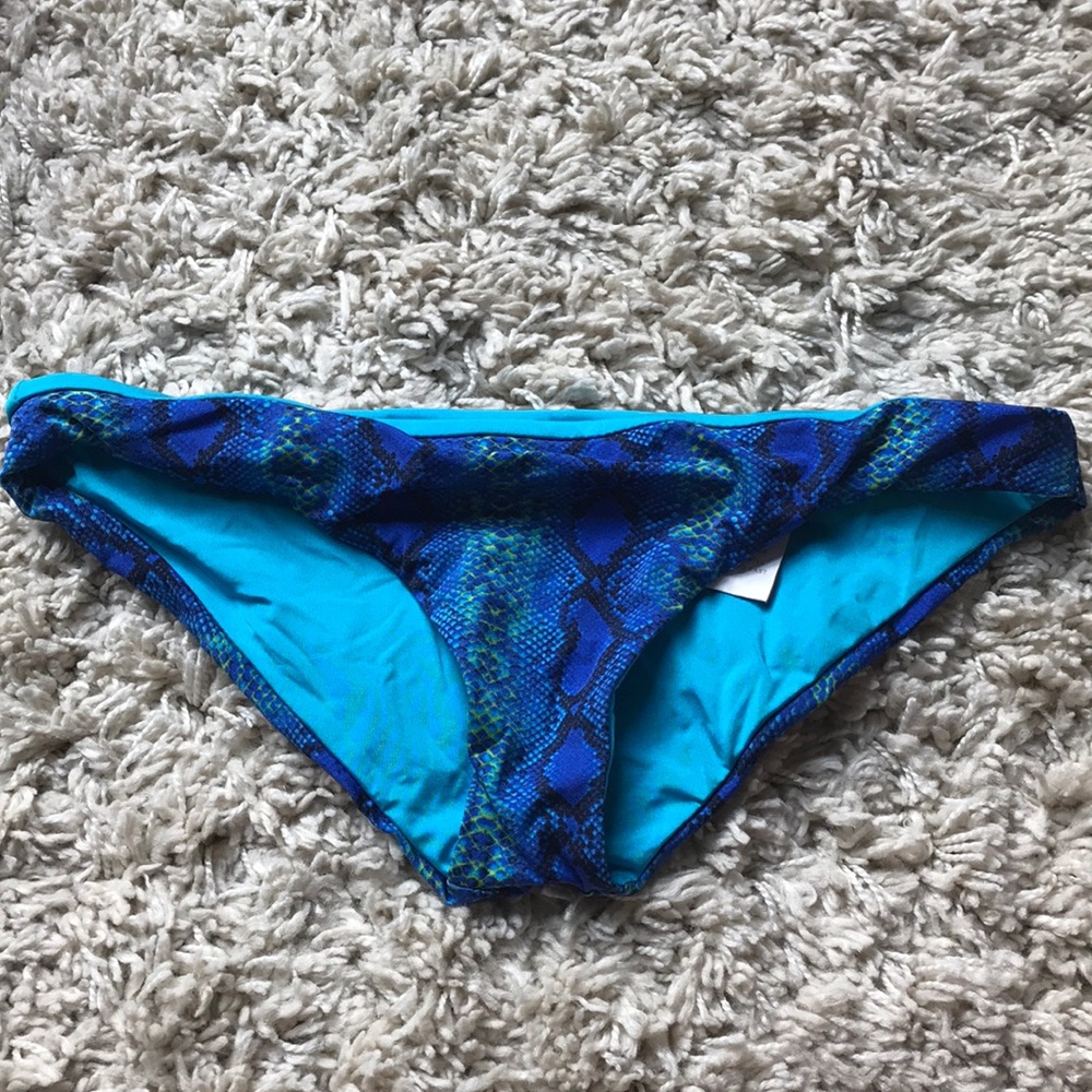 Vitamin A snakeskin bikini bottoms